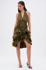 COOL GIRLS CLUB RUCHED MINI DRESS