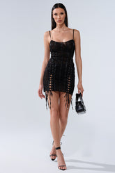 BEEN A TEN LACE MINI DRESS