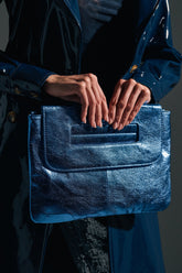 COSMIC COBALT OVERSIZED CLUTCH