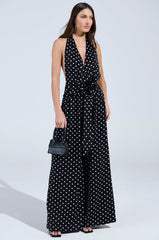BEST DRESSED POLKA DOT JUMPSUIT