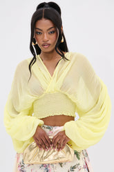 DIVINE RIGHT LONG SLEEVE BLOUSE TOP