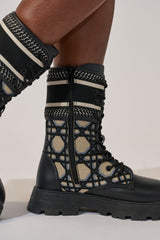 AMADA CANVAS PRINT COMBAT BOOT