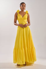 DREAM GIRL MAXI DRESS IN YELLOW