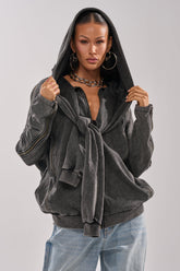 COOL GAL TIE SWEATSHIRT
