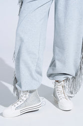 AZALEA WANG ZAFRINA WHITE HIGH TOP SNEAKER