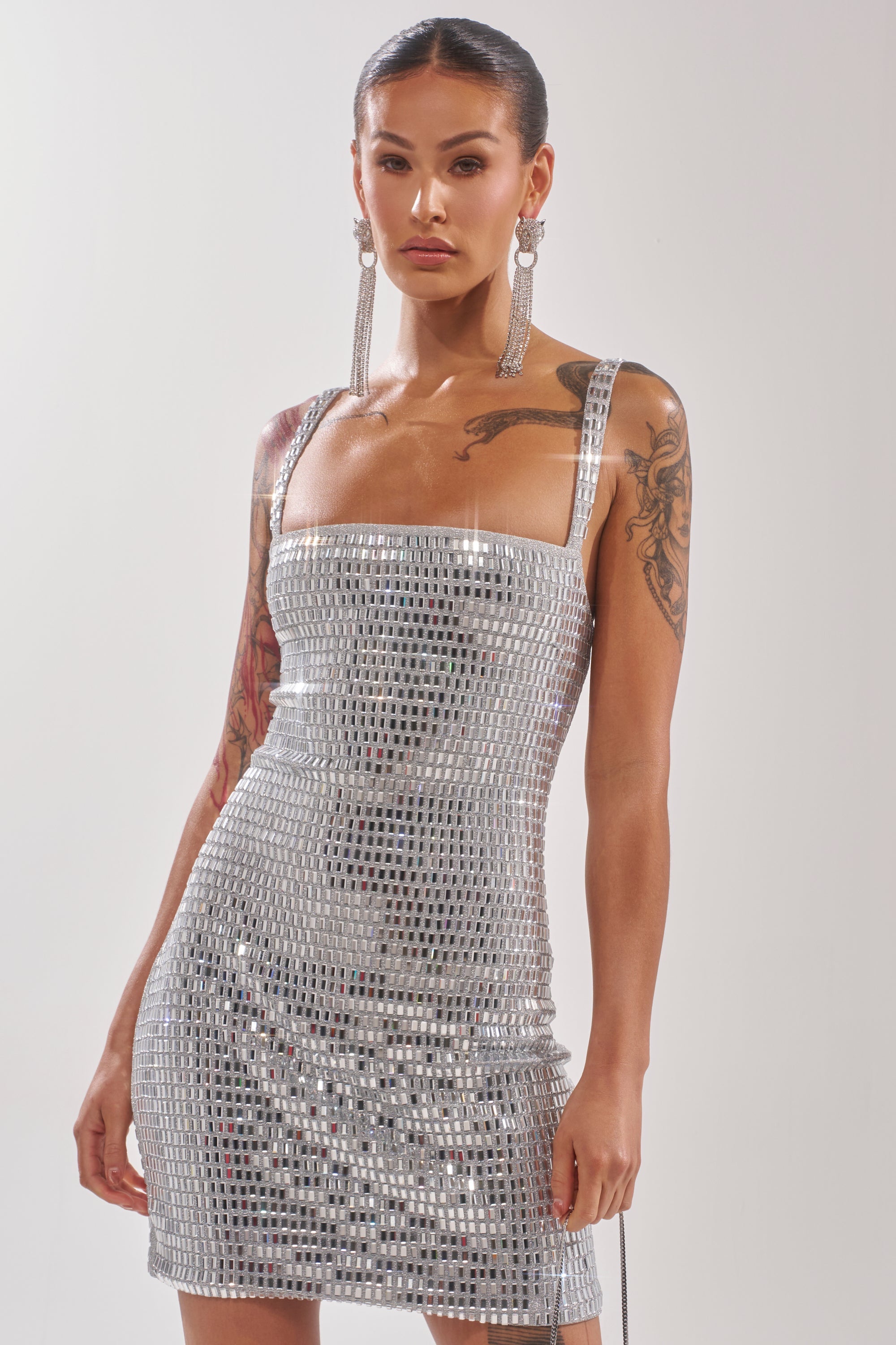 BAILEY RHINESTONE MINI DRESS
