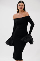 CLASS WITH A LITTLE BIT OF SASS MIDI DRESS
