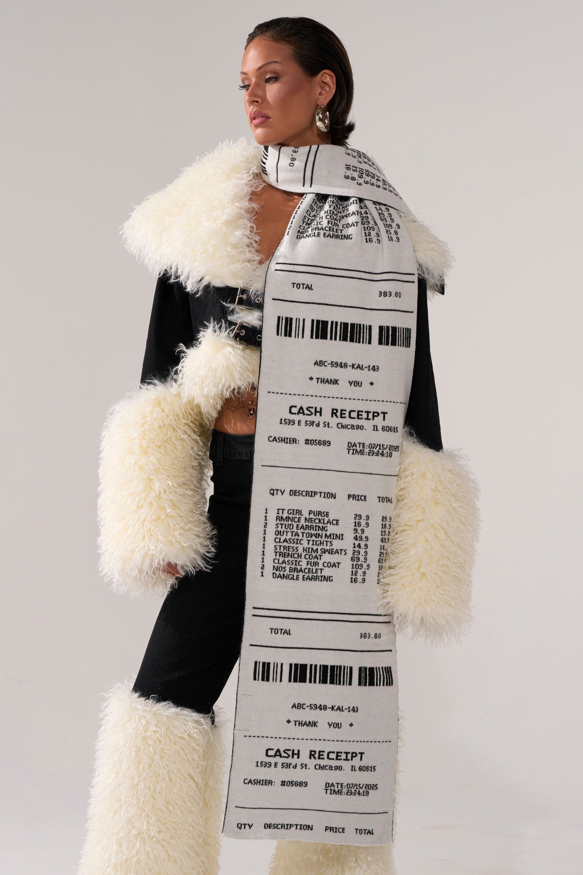 CHECK THE RECEIPT SCARF