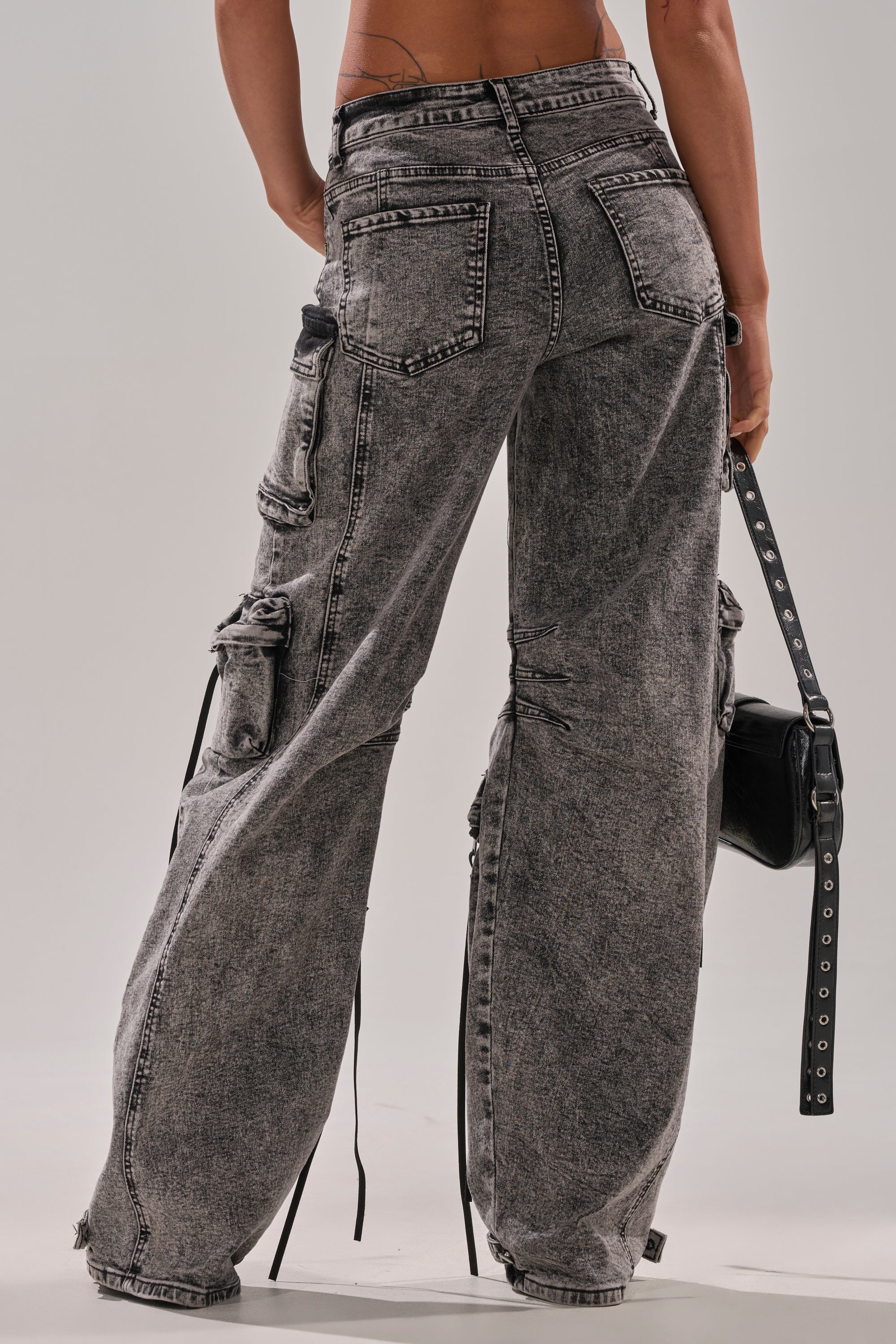 COOL GIRL DENIM CARGO PANT