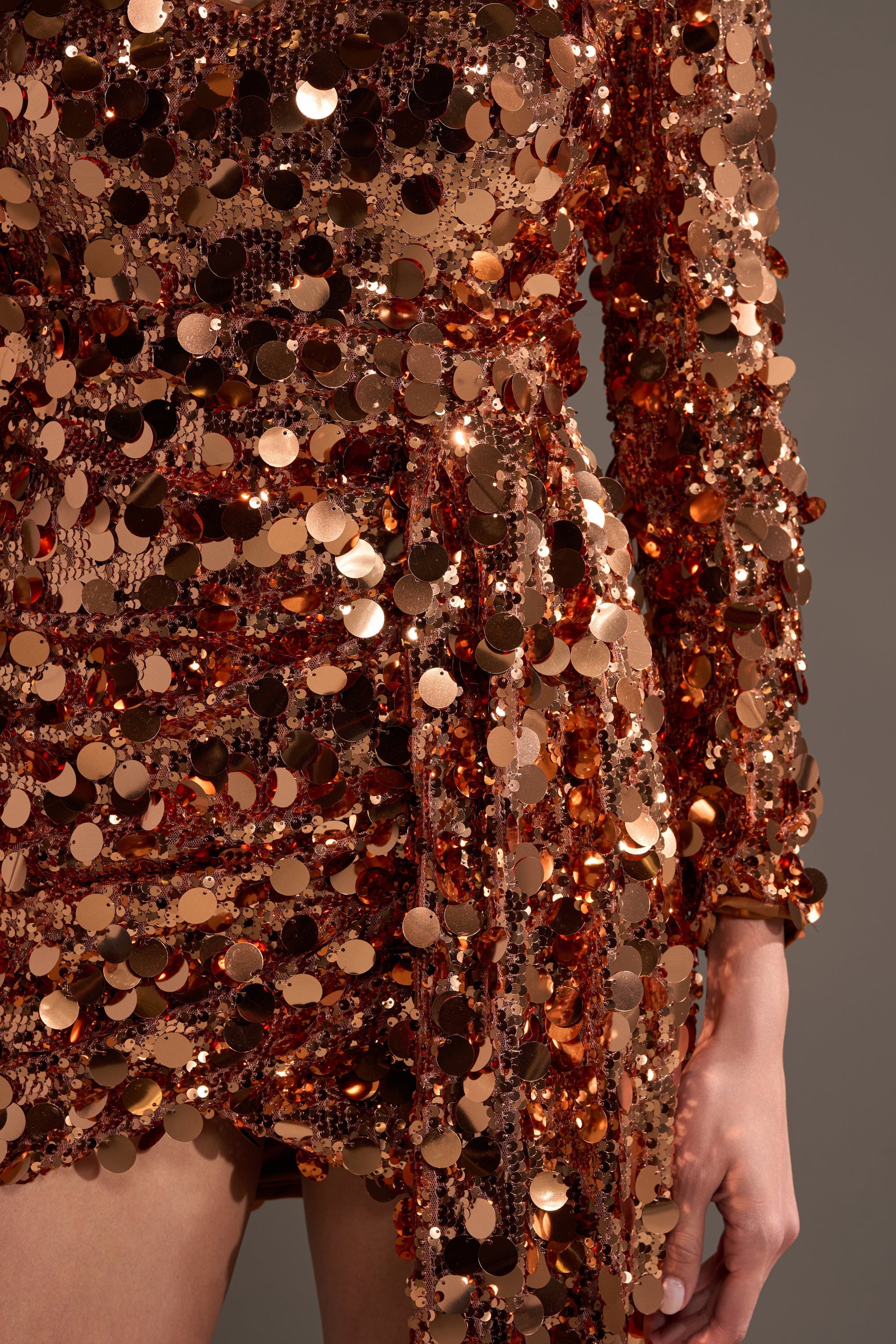 DANCE THE NIGHT AWAY SEQUIN MINI DRESS