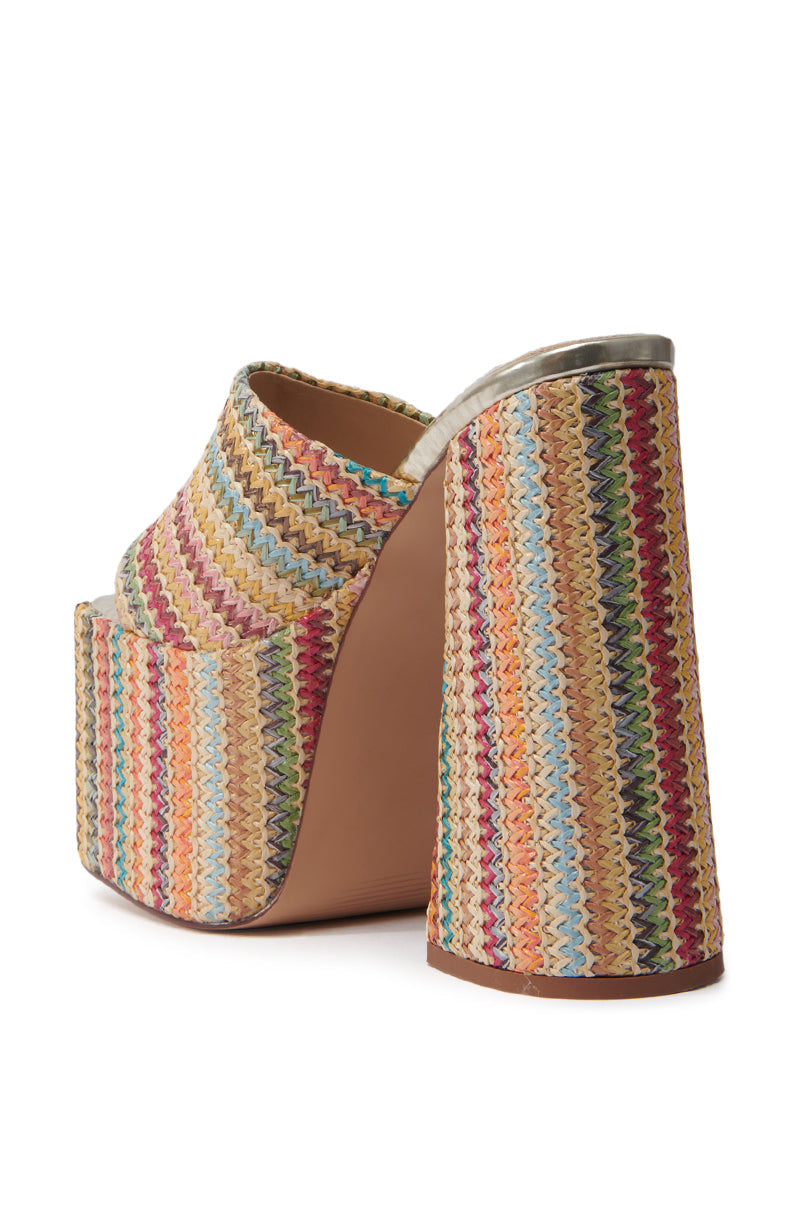 AZALEA WANG EMBERS MULTI CHUNKY PLATFORM SANDAL