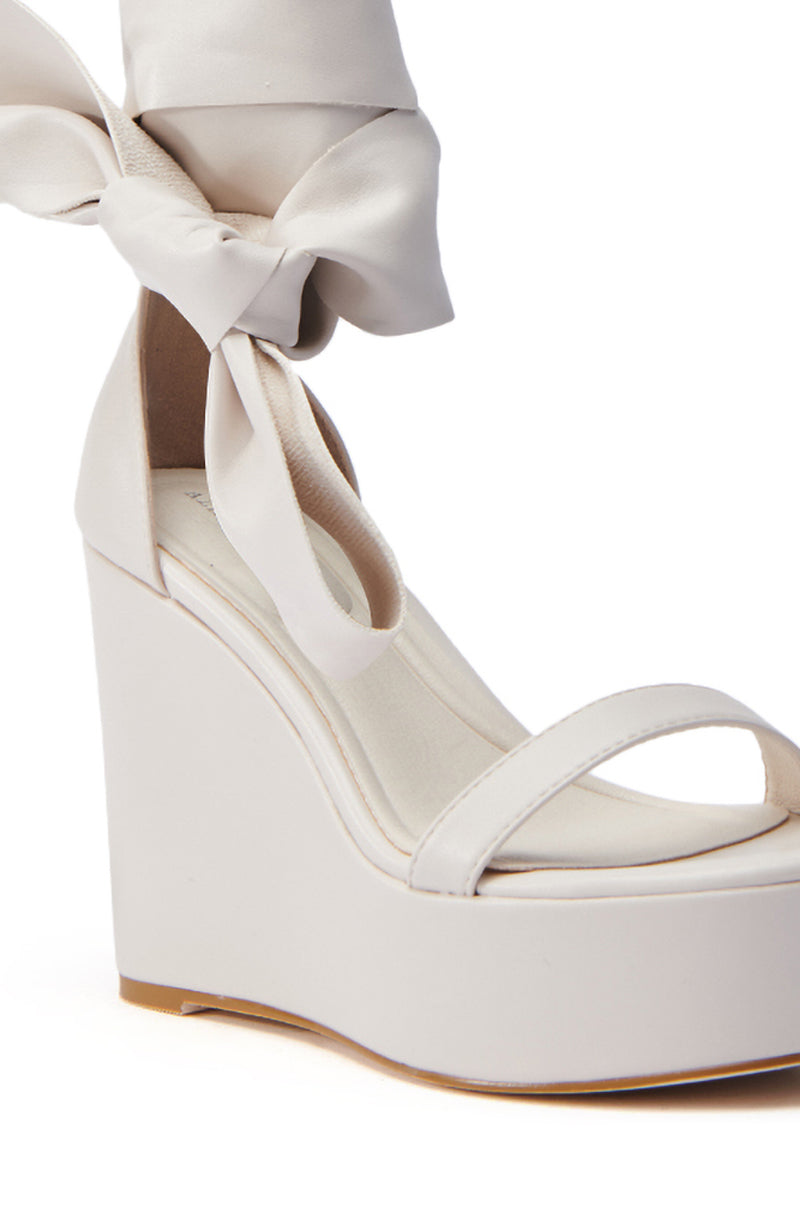 AZALEA WANG EMEKA BONE WEDGE SANDAL