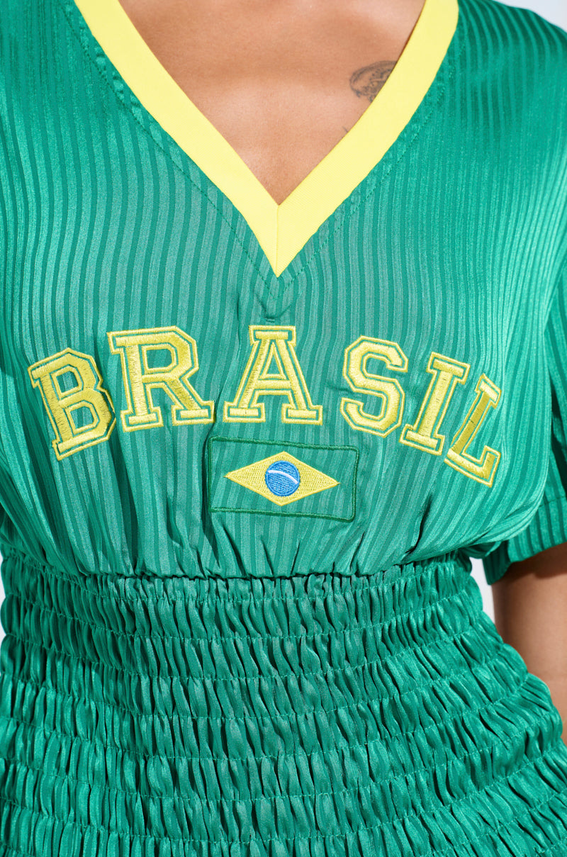 BRASIL RUCHED JERSEY