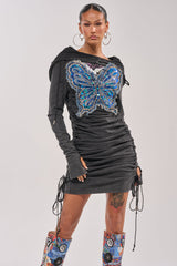 BUTTERFLY EFFECT MINI DRESS