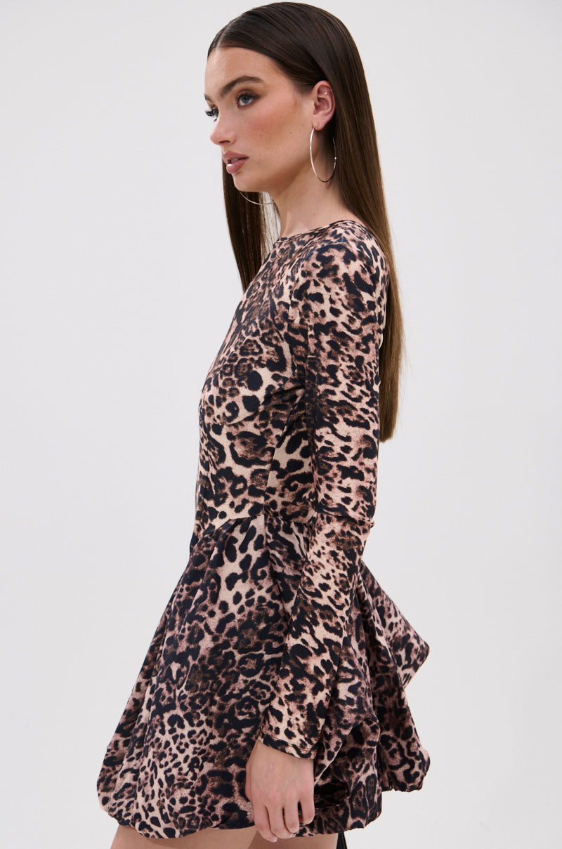 DON'T MESS WITH ME PRINTED MINI DRESS