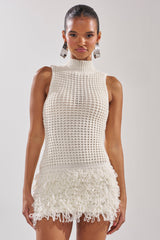 CROCHET CUTIE MINI DRESS