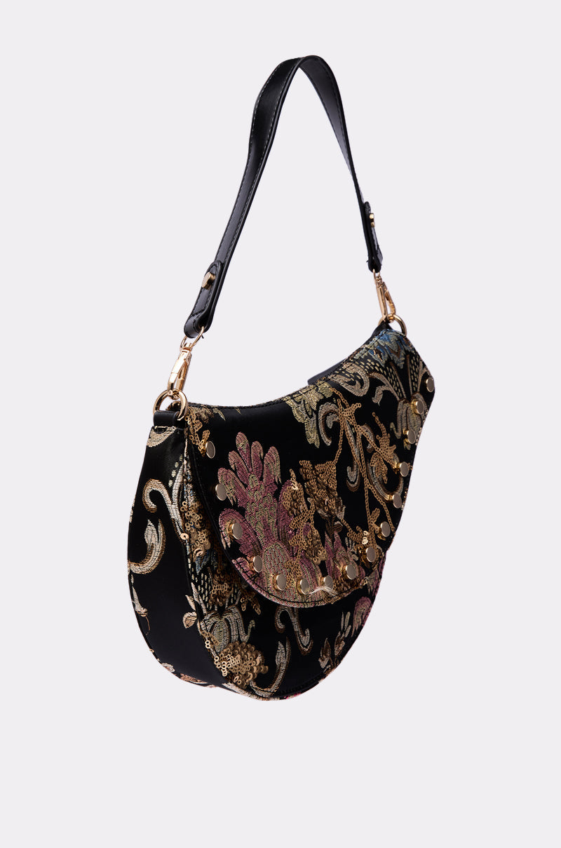 BROCADE DREAMS SADDLE BAG