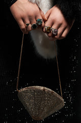 DIAMONDS FOREVER LUXE BLING CLUTCH