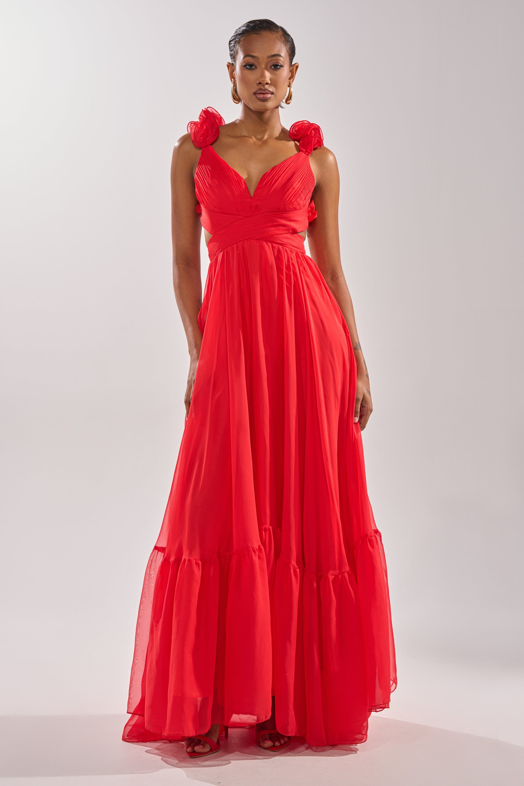 DREAM GIRL MAXI DRESS IN RED