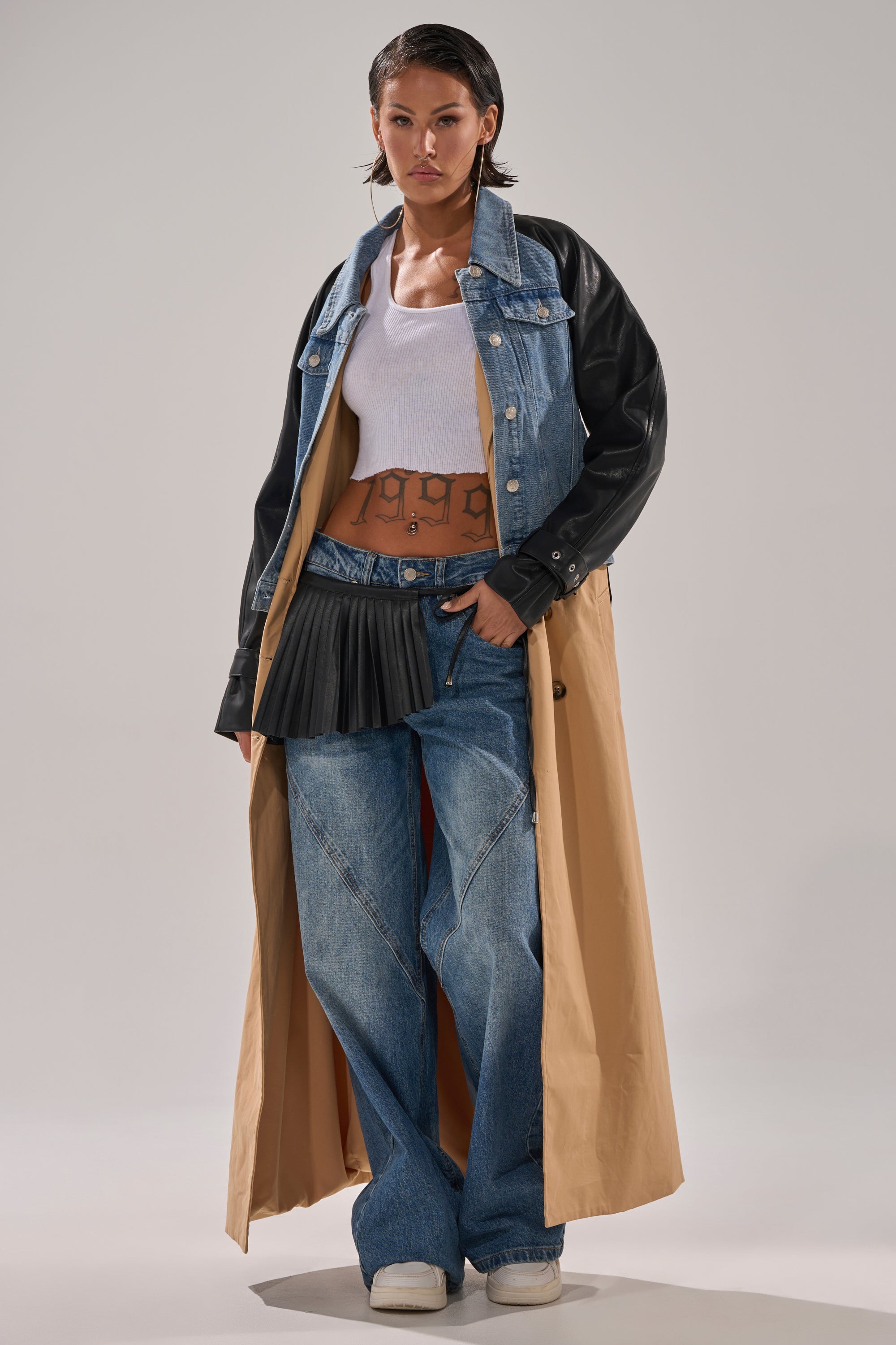 CITY SLICKER MIXED MEDIA TRENCH