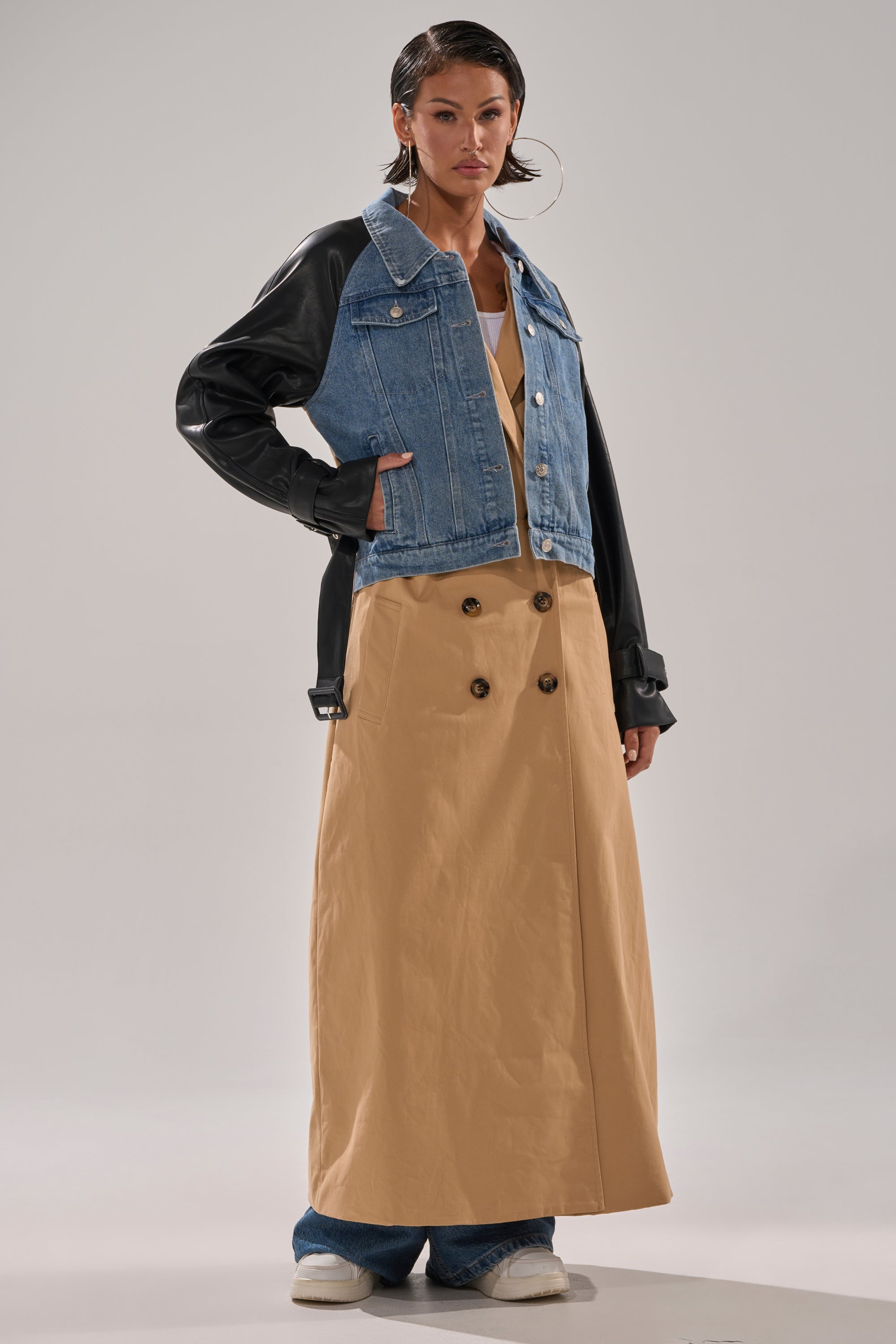 CITY SLICKER MIXED MEDIA TRENCH