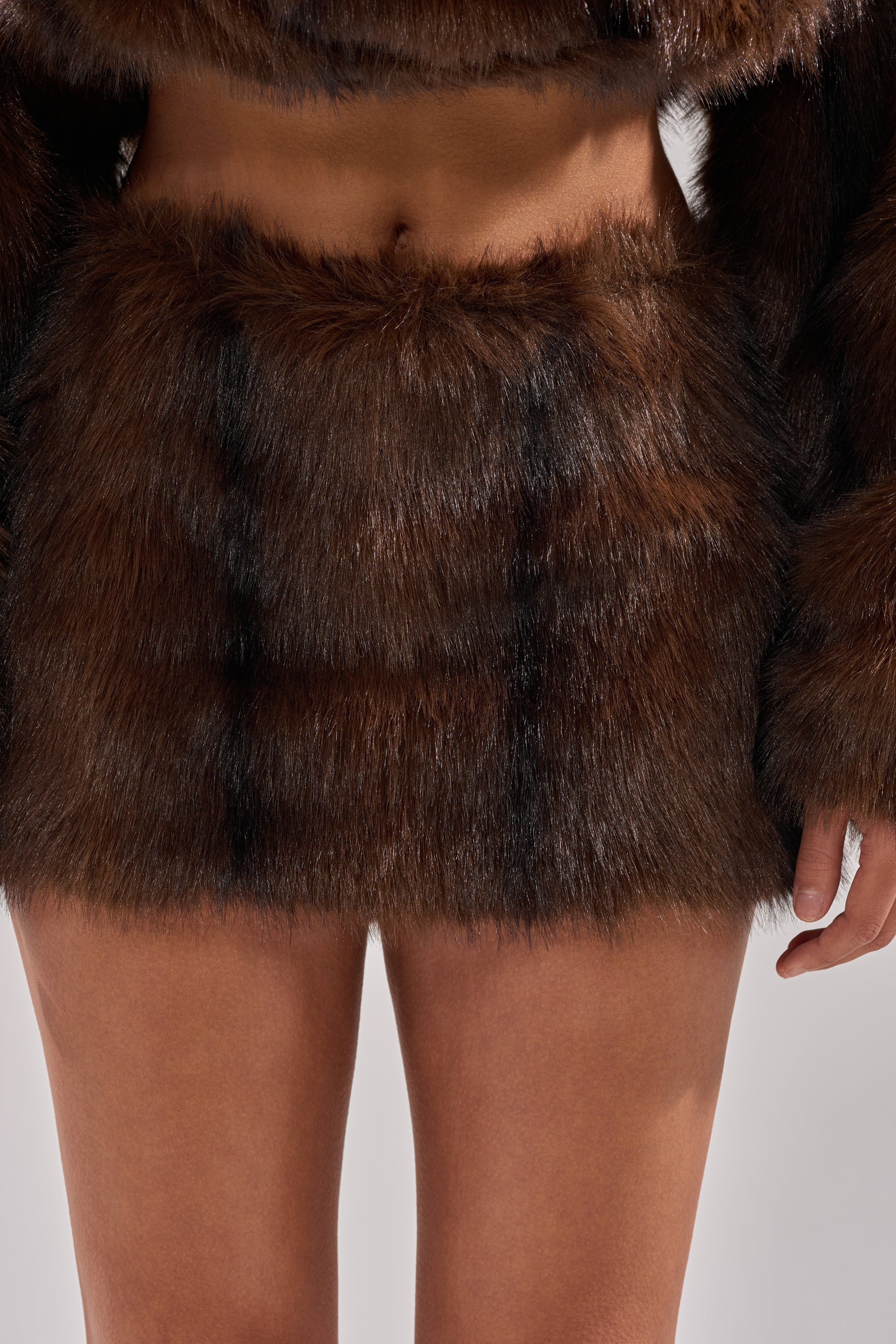 COZY VIBES FUR MINI SKIRT