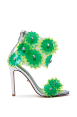 AZALEA WANG KAYDE GREEN STILETTO SANDAL