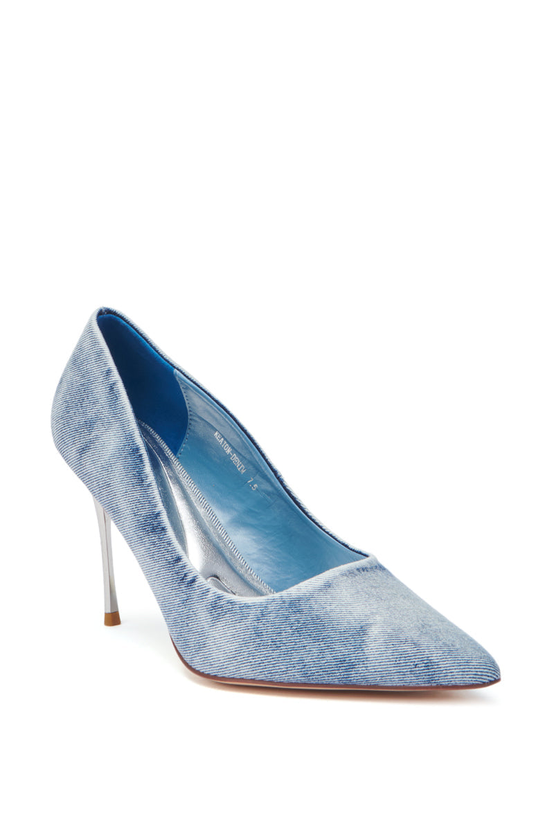 AZALEA WANG KEATON DENIM STILETTO PUMP