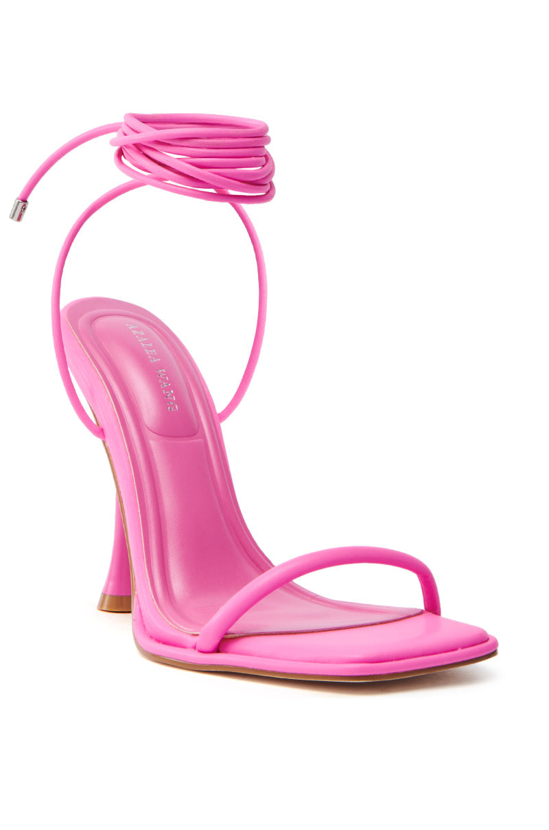 AZALEA WANG KOHINOOR PINK BOOTIE STILETTO