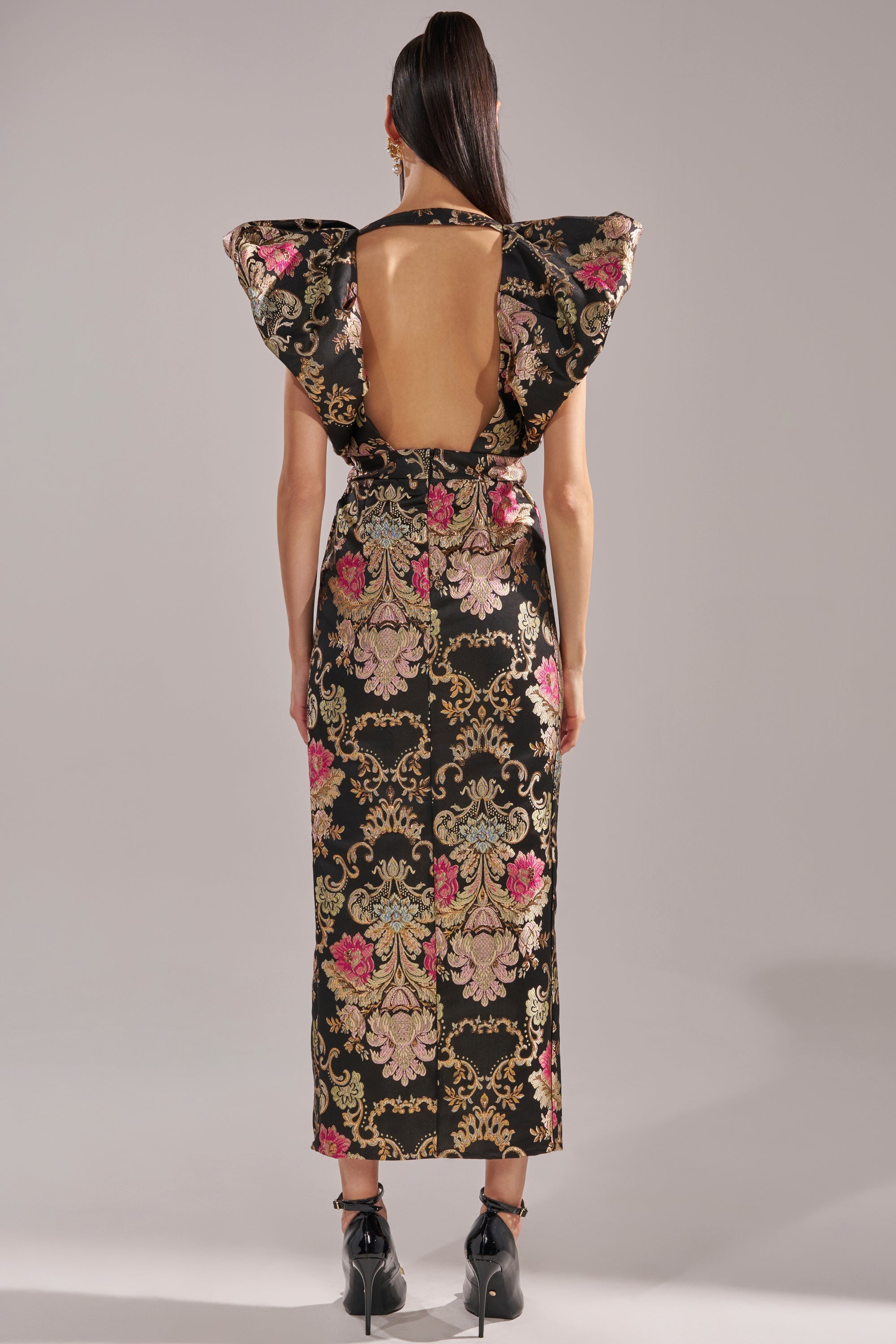 BEST DRESSED BROCADE MAXI DRESS