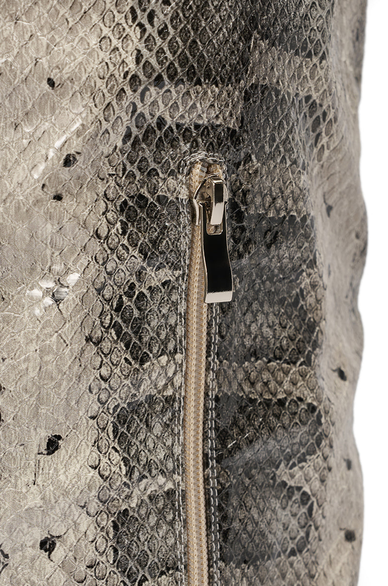 AZALEA WANG MADEYE SNAKE STILETTO BOOT