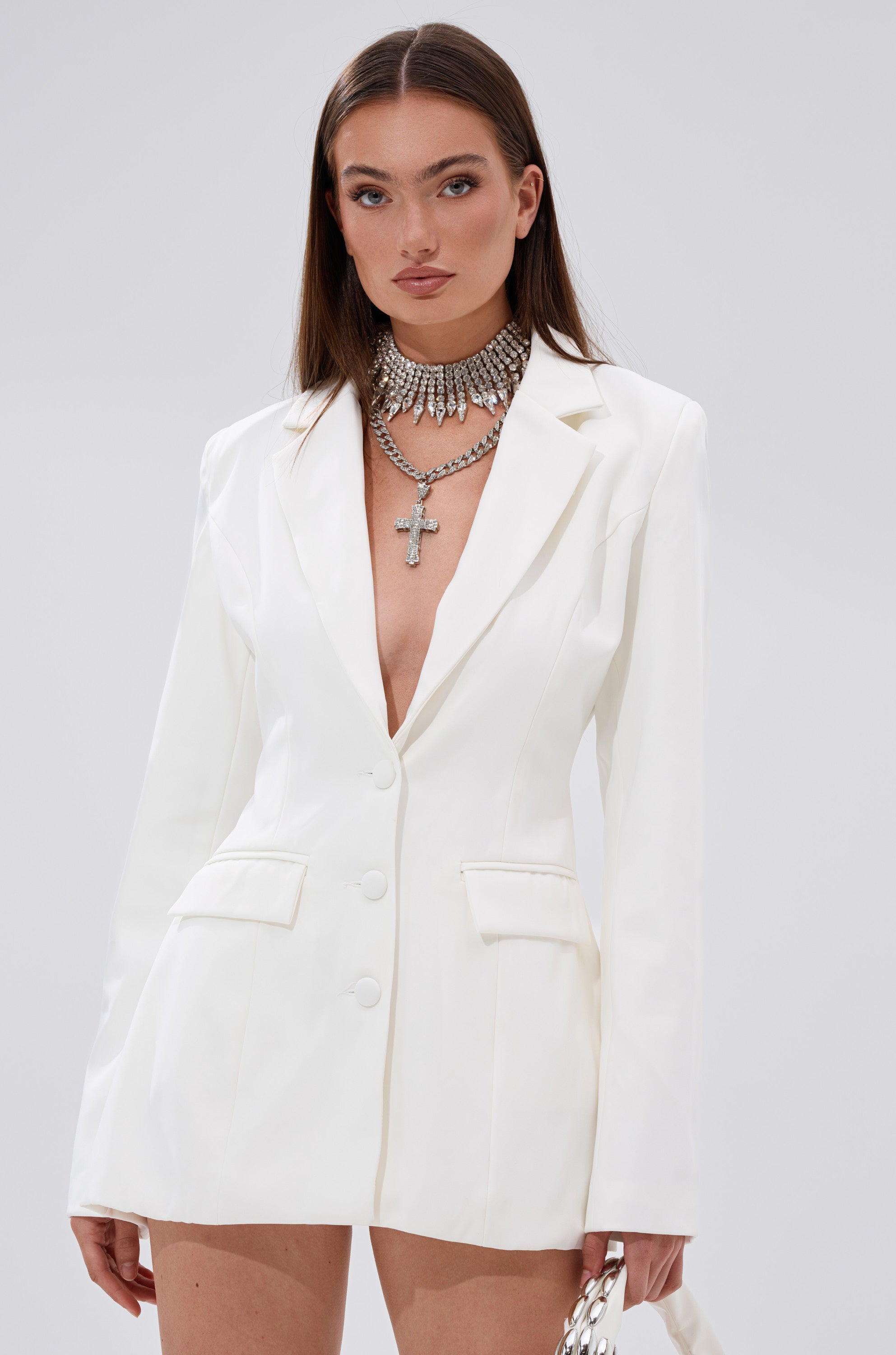EASY BREEZY BACKLESS BLAZER