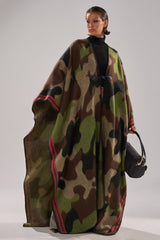 CAMO NIGHTS MAXI PONCHO