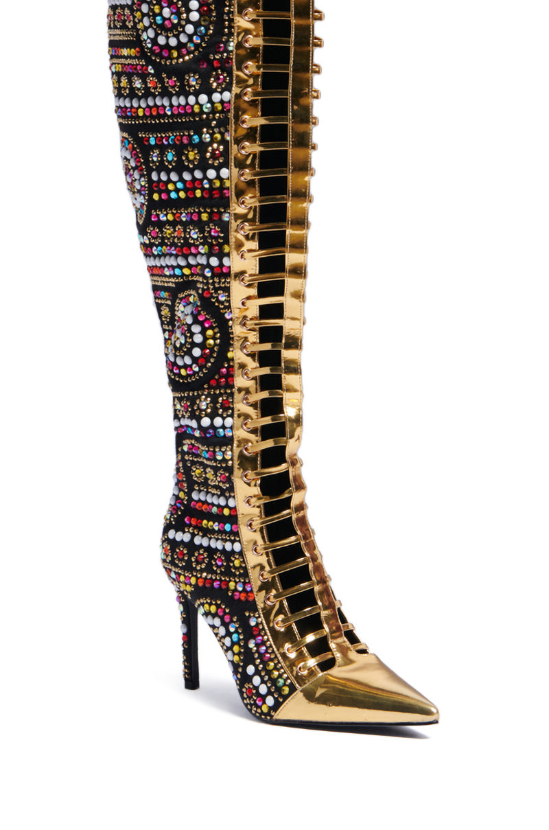 AZALEA WANG WILDA MULTI STILETTO BOOT
