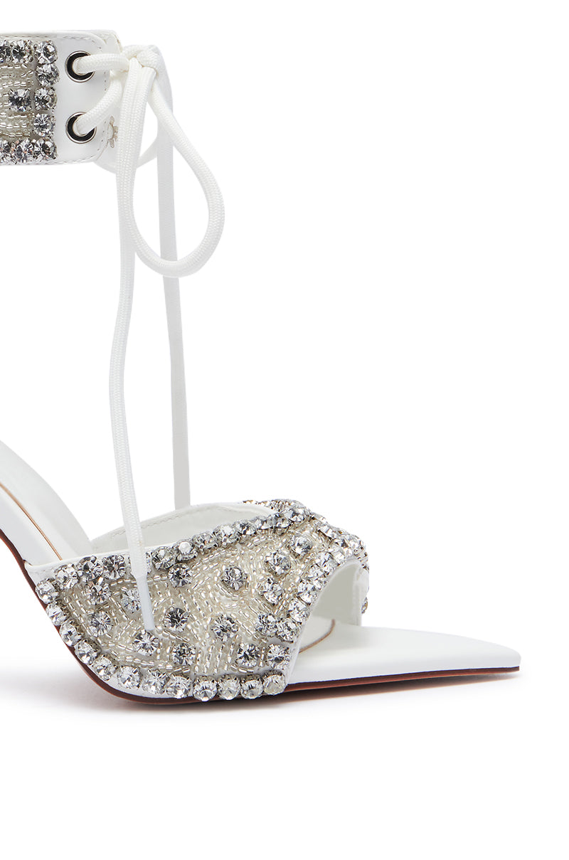 AZALEA WANG ZELANIA WHITE SANDAL