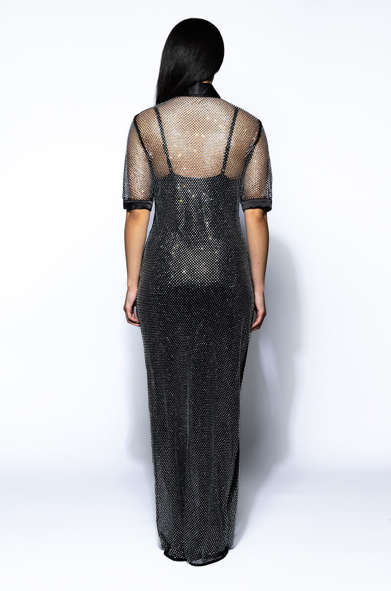 ALL EYES SPARKLE MAXI DRESS