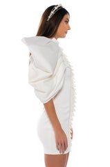 ANNIKA STATEMENT SLEEVE MINI DRESS