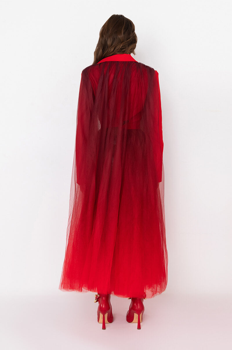 AVANT GARDE OMBRE TULLE TRENCH
