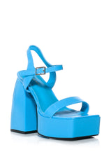 AZALEA WANG AVILA PATENT SANDAL IN BLUE