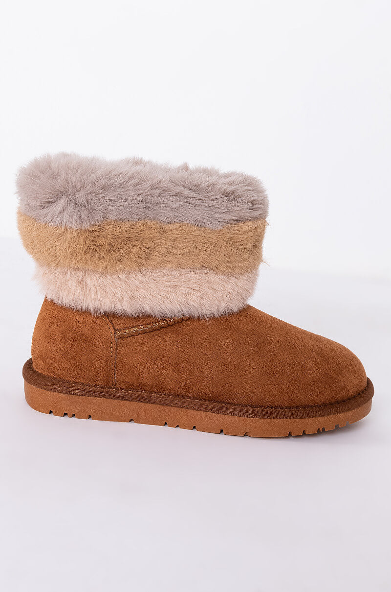 AZALEA WANG STUCK ON YOU FLAT BOOTIE IN BEIGE