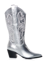 AZALEA WANG FLINT SILVER COWBOY BOOTIE