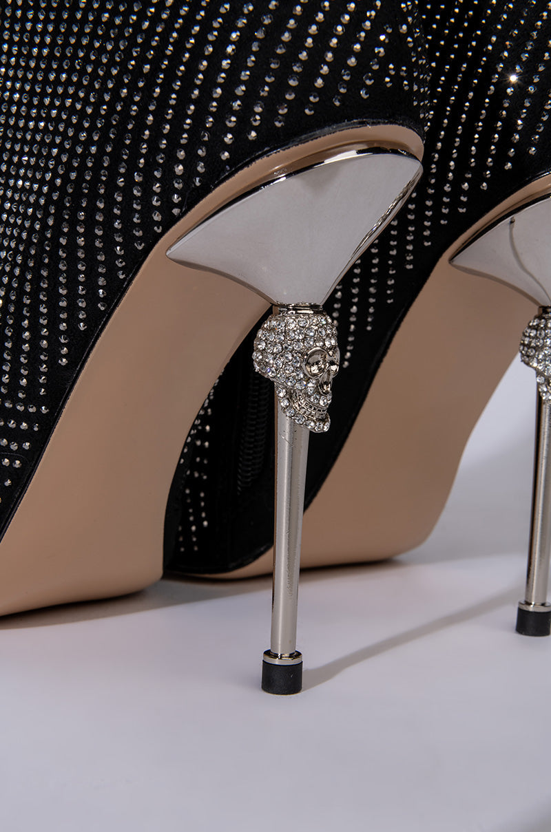 AZALEA WANG KNOCKOUT STILETTO BOOTIE IN BLACK
