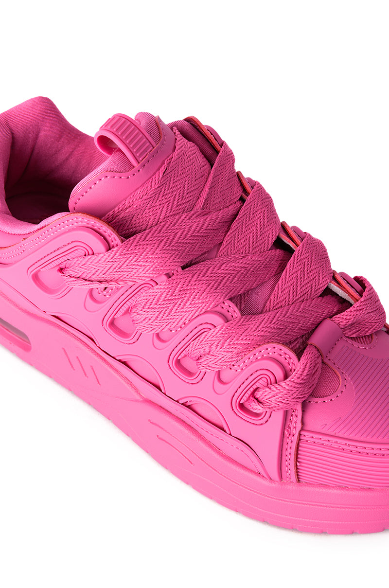 AZALEA WANG KORR FUCHSIA SNEAKER