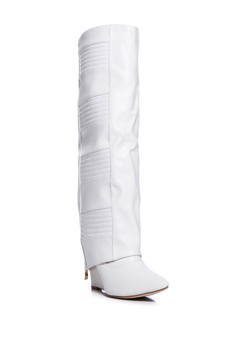 AZALEA WANG LIKE RAIN IN THE SUN WEDGE BOOT IN WHITE