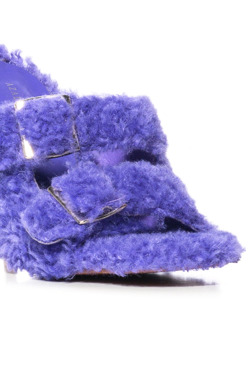 AZALEA WANG SHANA PURPLE FUZZY PUMP