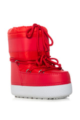 AZALEA WANG SPIFFY RED FLAT BOOTIE
