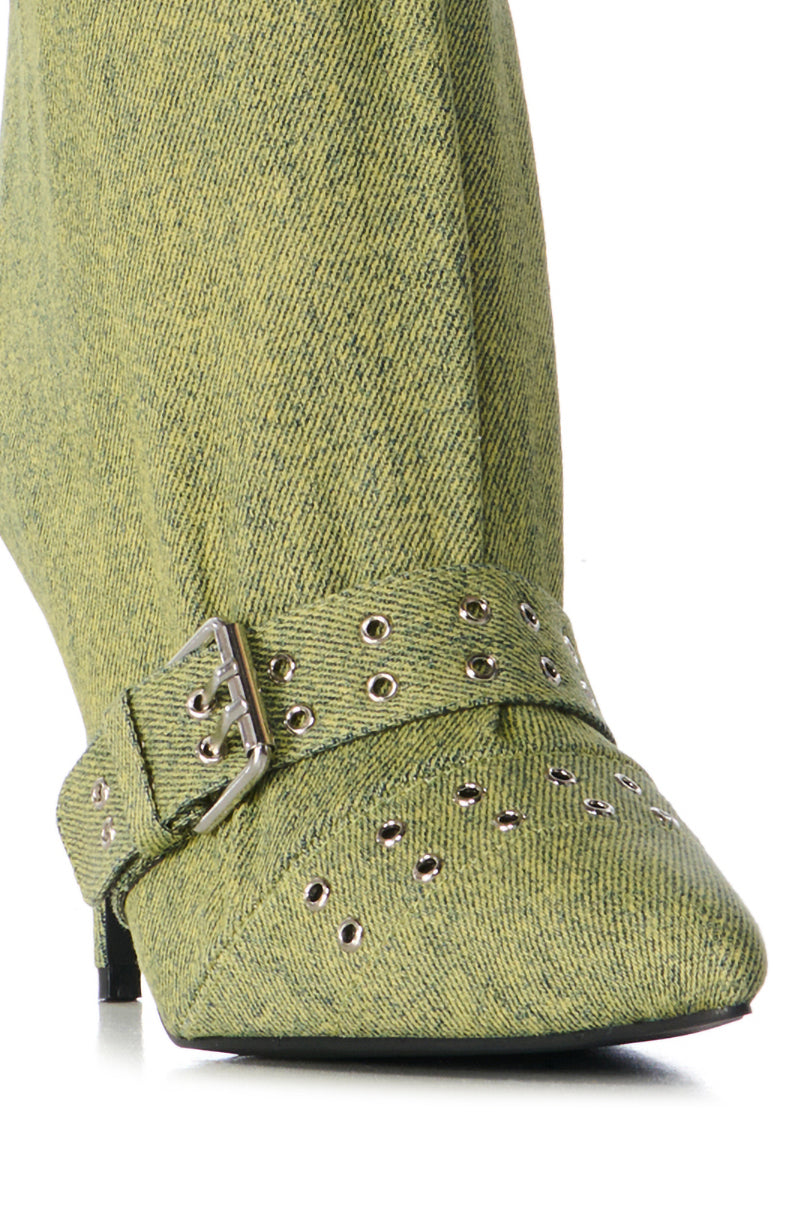AZALEA WANG THISTLE GREEN BOOTIE