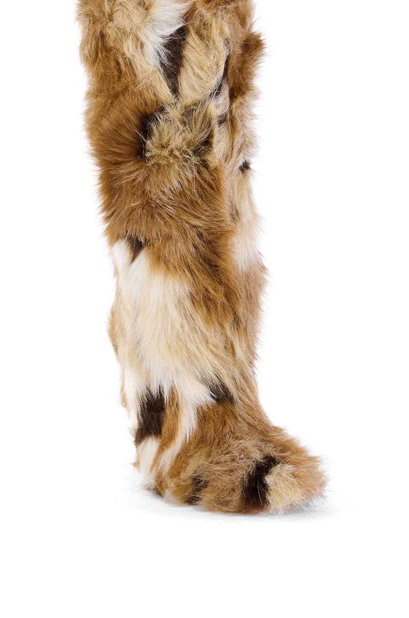 AZALEA WANG UPSETTER MULTI FURRY BOOT