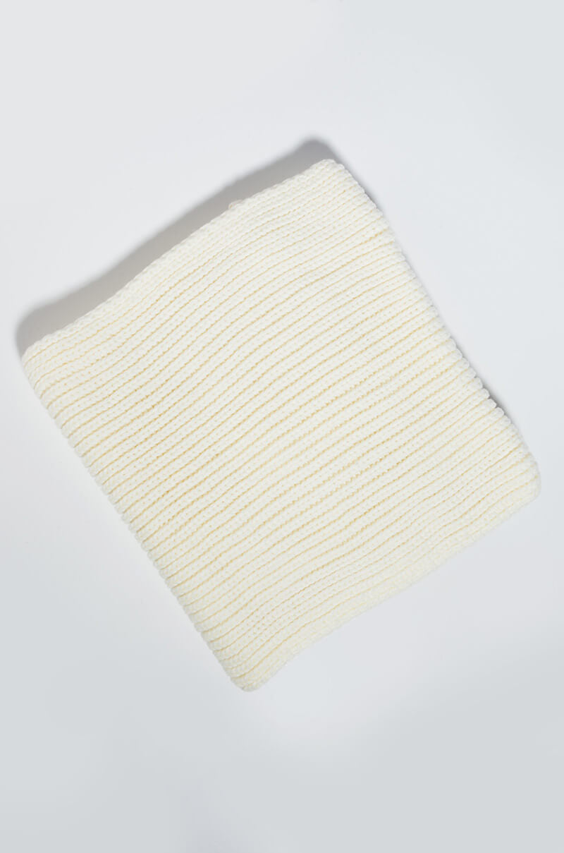 BAILEE KNIT MATCHING INFINITY SCARF WHITE