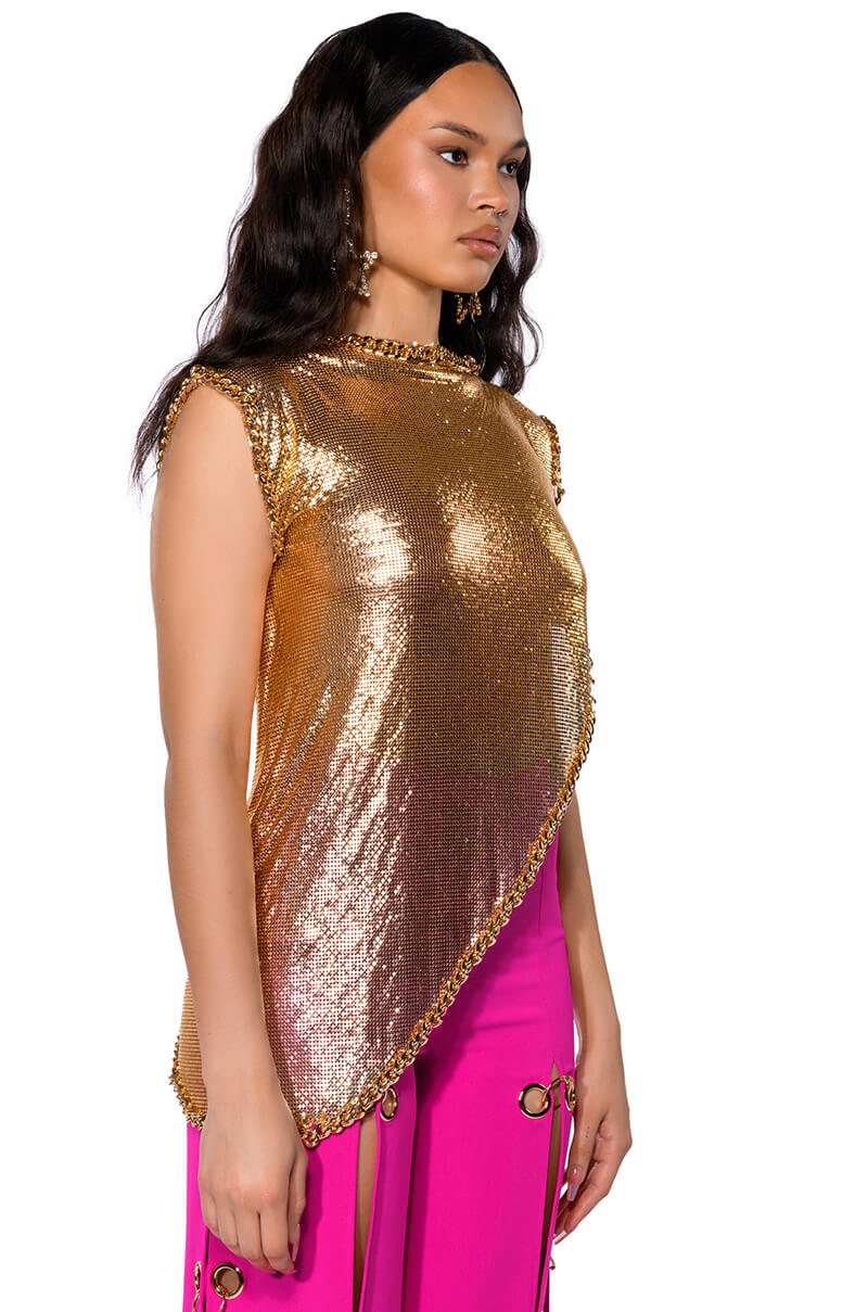 BASH METALLIC PU BOOTY SHORT